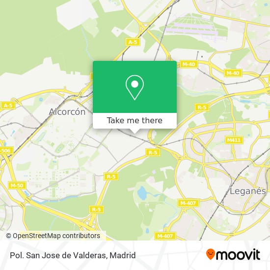 mapa Pol. San Jose de Valderas