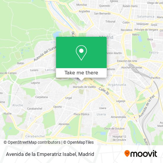 Avenida de la Emperatriz Isabel map