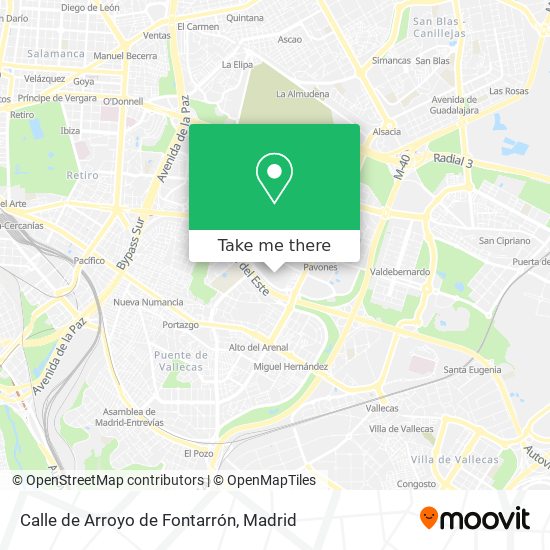 Calle de Arroyo de Fontarrón map