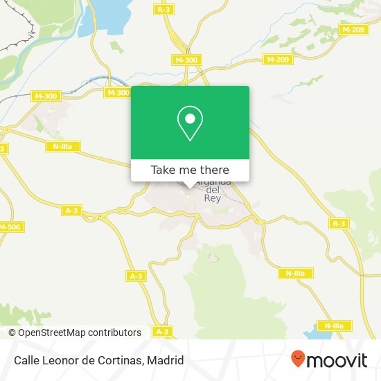 mapa Calle Leonor de Cortinas