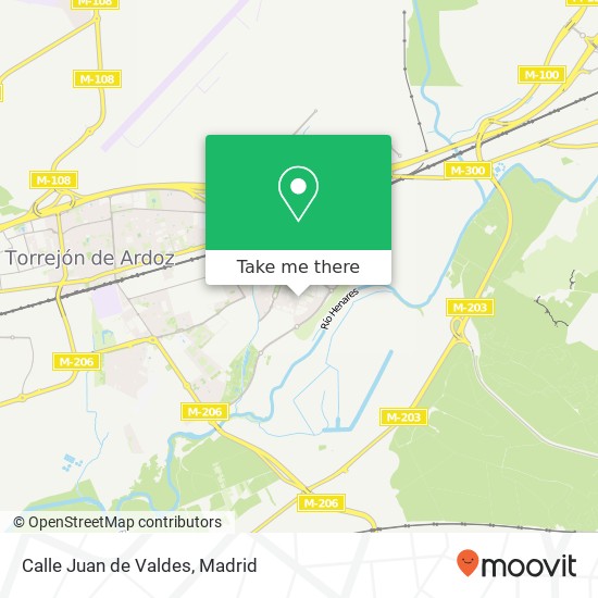 mapa Calle Juan de Valdes