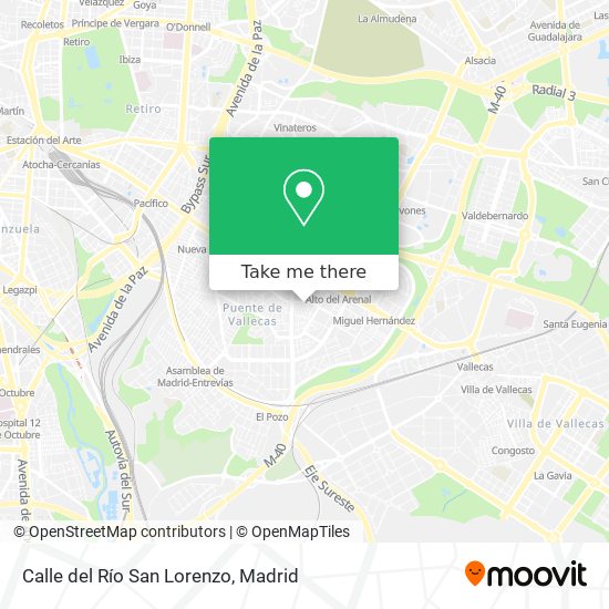Calle del Río San Lorenzo map
