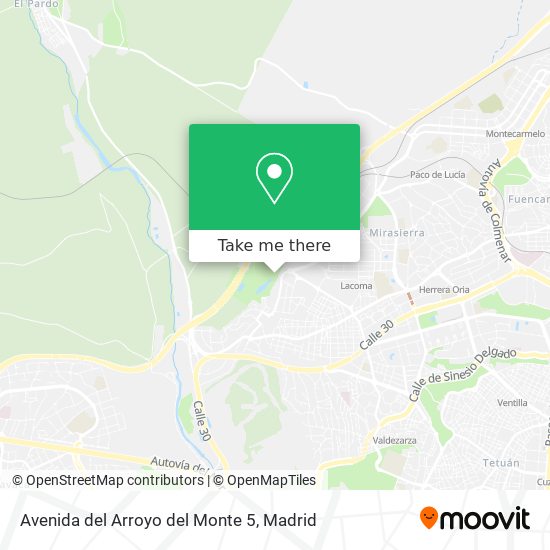 Avenida del Arroyo del Monte 5 map
