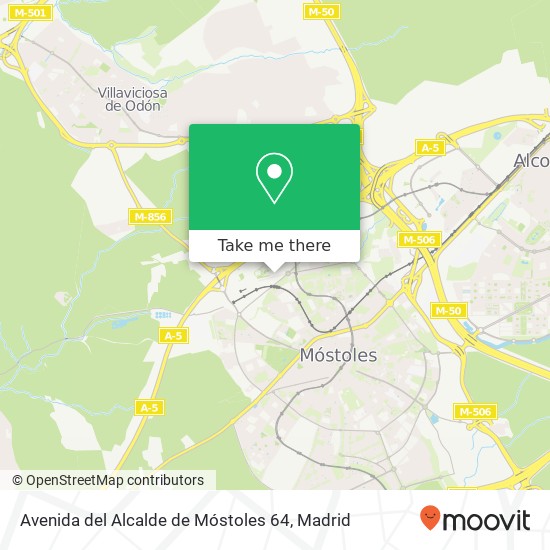 Avenida del Alcalde de Móstoles 64 map