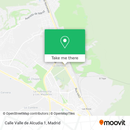 mapa Calle Valle de Alcudia 1