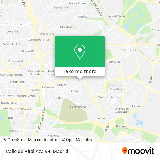 Calle de Vital Aza 94 map