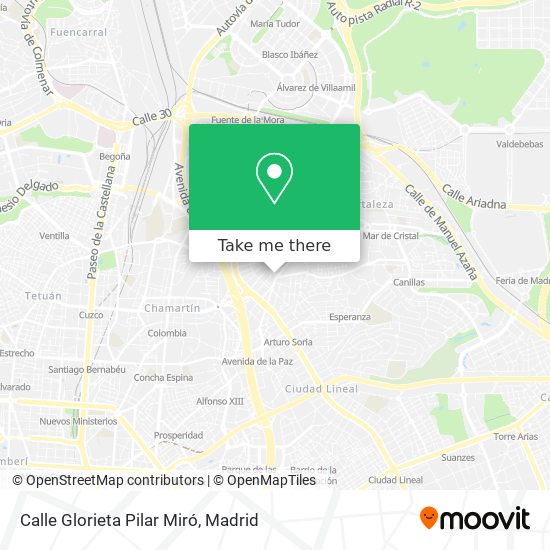 Calle Glorieta Pilar Miró map
