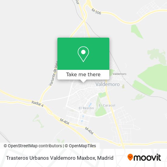 Trasteros Urbanos Valdemoro Maxbox map