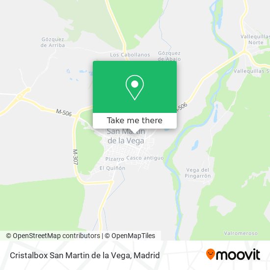 Cristalbox San Martin de la Vega map