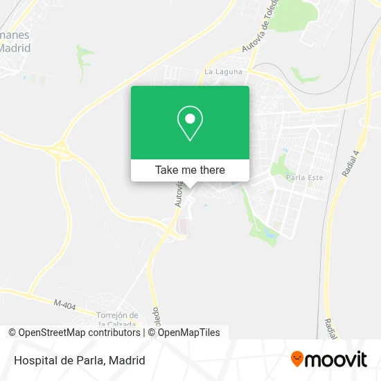 Hospital de Parla map