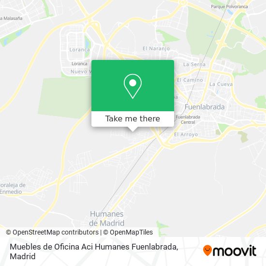 Muebles de Oficina Aci Humanes Fuenlabrada map