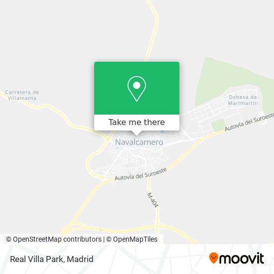 Real Villa Park map