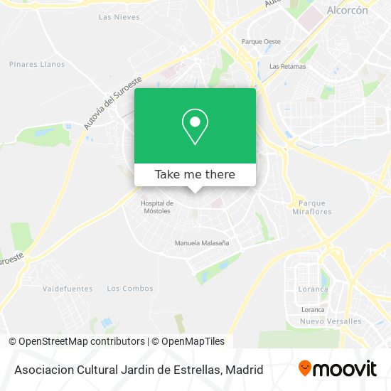 mapa Asociacion Cultural Jardin de Estrellas