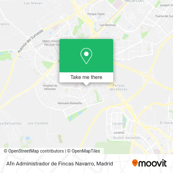 mapa Afn Administrador de Fincas Navarro