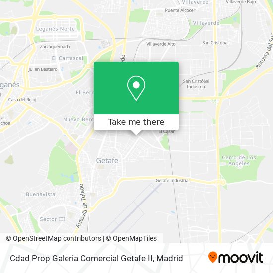 Cdad Prop Galeria Comercial Getafe II map