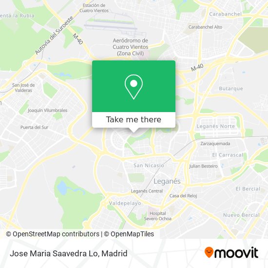 Jose Maria Saavedra Lo map