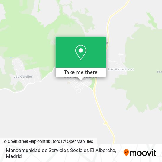 mapa Mancomunidad de Servicios Sociales El Alberche