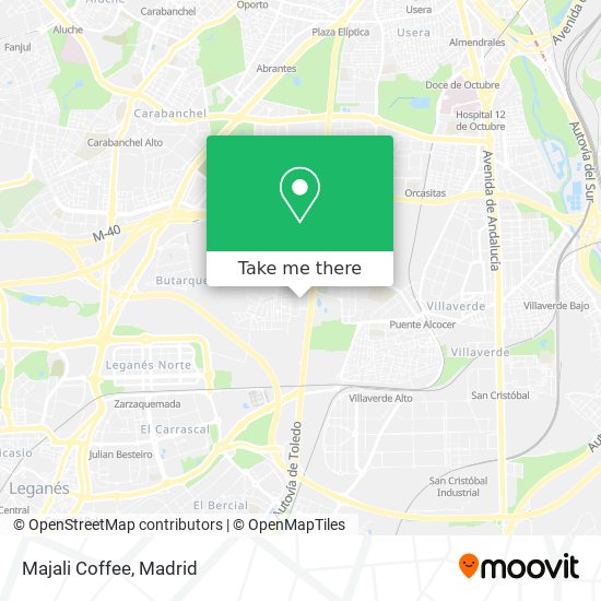 mapa Majali Coffee