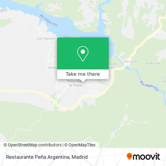 mapa Restaurante Peña Argentina