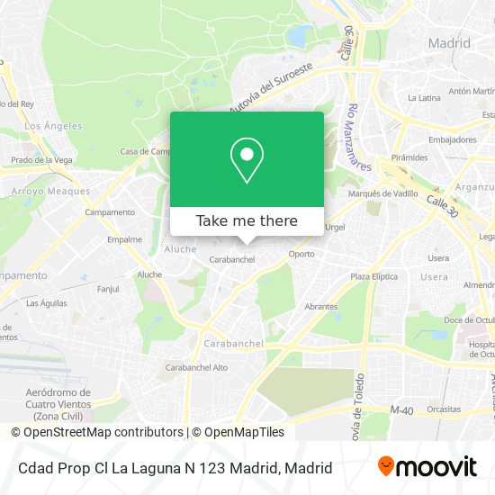 Cdad Prop Cl La Laguna N 123 Madrid map