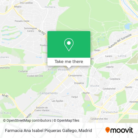 Farmacia Ana Isabel Piqueras Gallego map