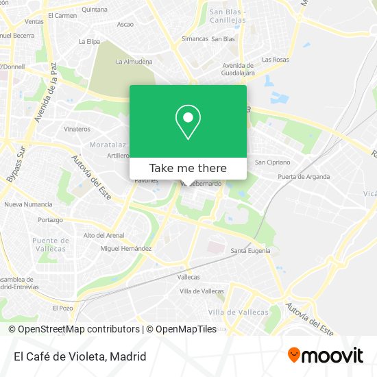 El Café de Violeta map