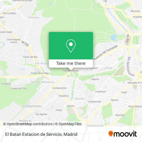 El Batan Estacion de Servicio map
