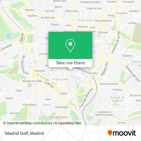 Madrid Golf map