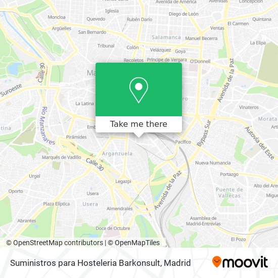 mapa Suministros para Hosteleria Barkonsult