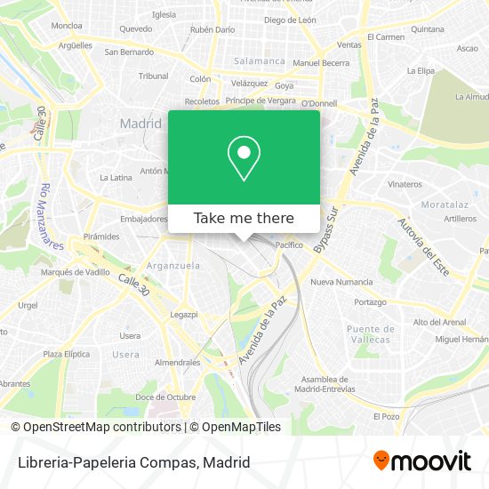 mapa Libreria-Papeleria Compas
