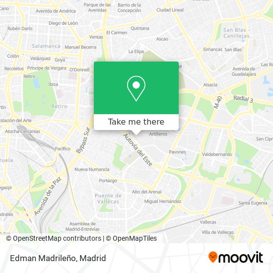 Edman Madrileño map