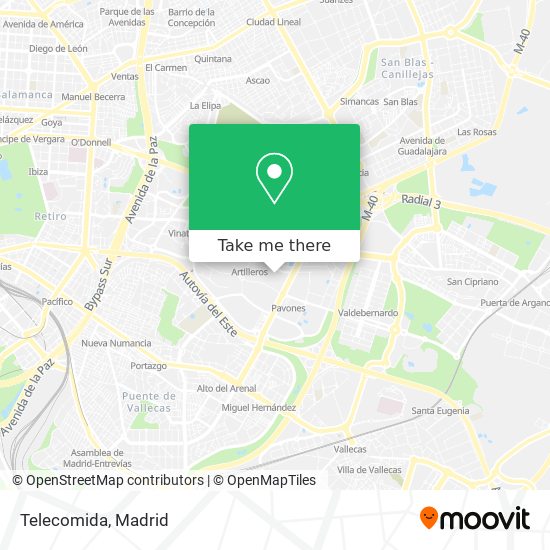 mapa Telecomida