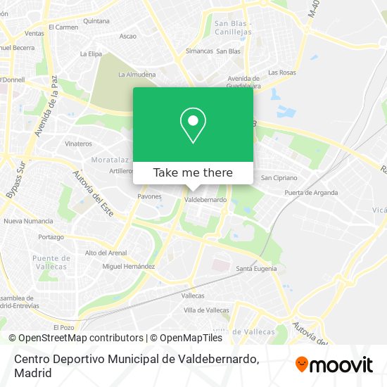 Centro Deportivo Municipal de Valdebernardo map