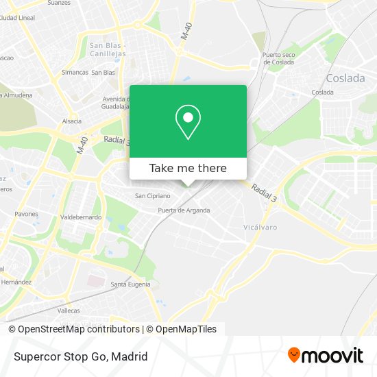 Supercor Stop Go map