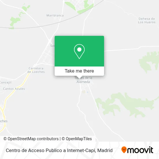 Centro de Acceso Publico a Internet-Capi map