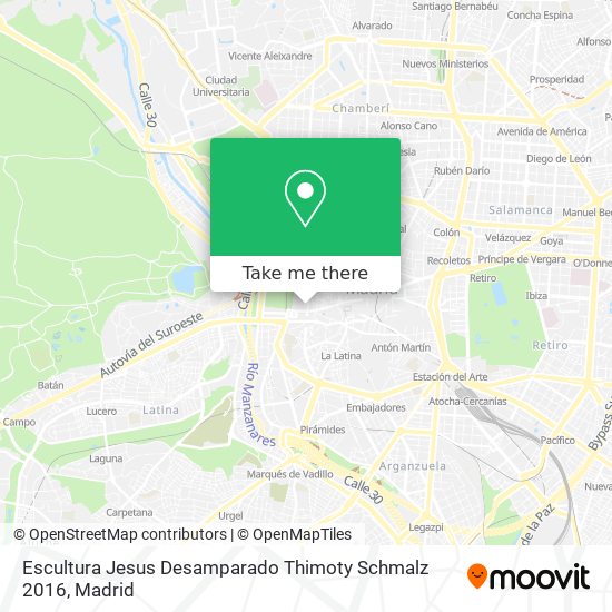 mapa Escultura Jesus Desamparado Thimoty Schmalz 2016