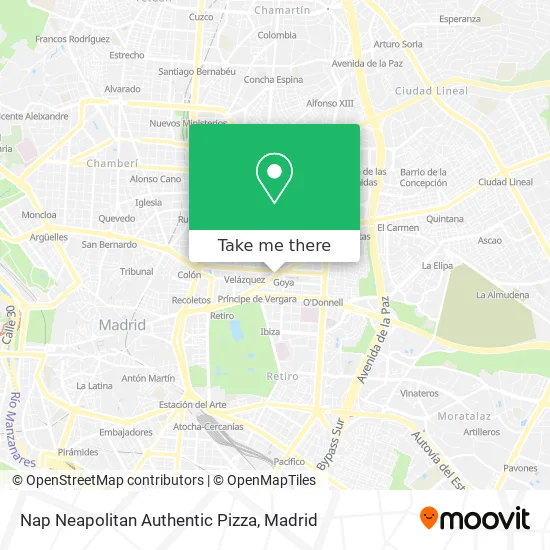 Nap Neapolitan Authentic Pizza map