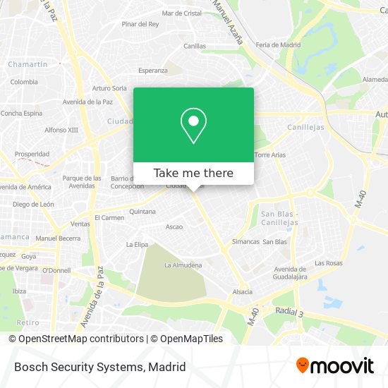 mapa Bosch Security Systems