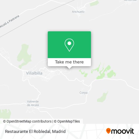 mapa Restaurante El Robledal