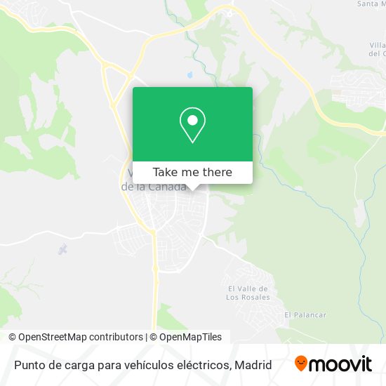 mapa Punto de carga para vehículos eléctricos