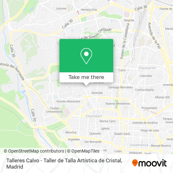 mapa Talleres Calvo - Taller de Talla Artística de Cristal