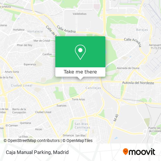 mapa Caja Manual Parking