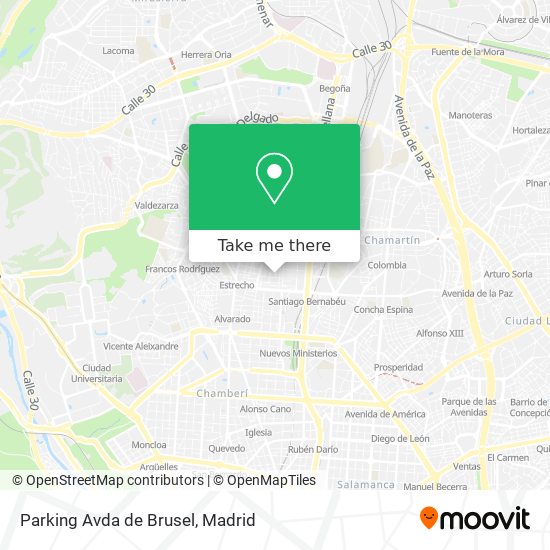 Parking Avda de Brusel map