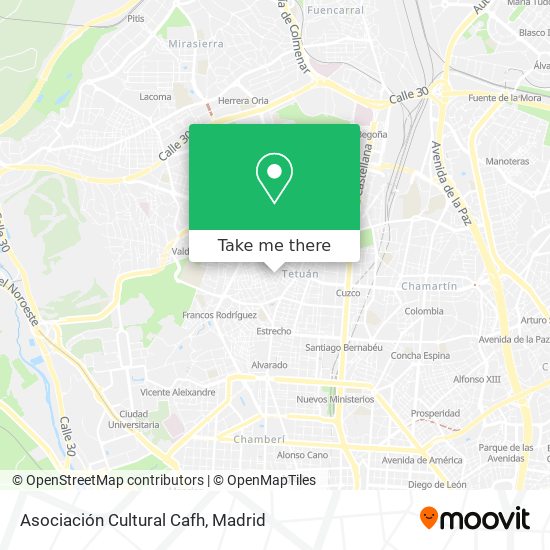 mapa Asociación Cultural Cafh