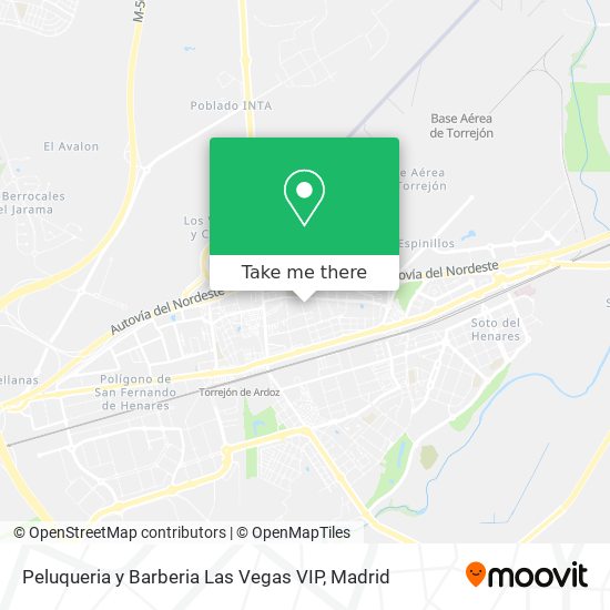 Peluqueria y Barberia Las Vegas VIP map