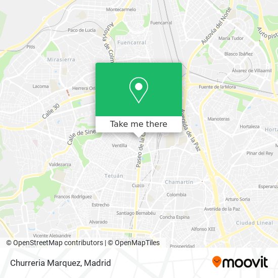 Churreria Marquez map