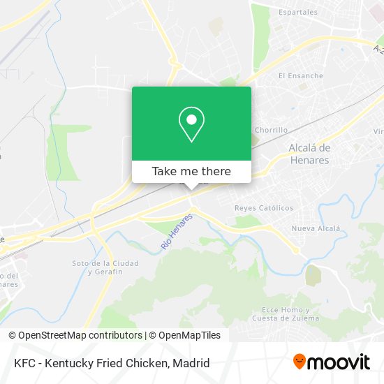 mapa KFC - Kentucky Fried Chicken