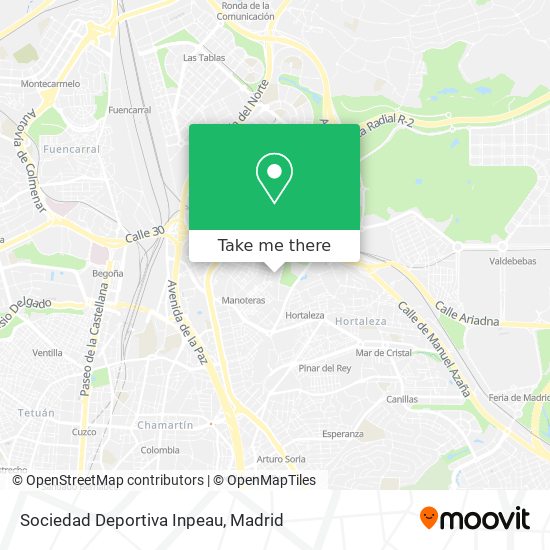 mapa Sociedad Deportiva Inpeau