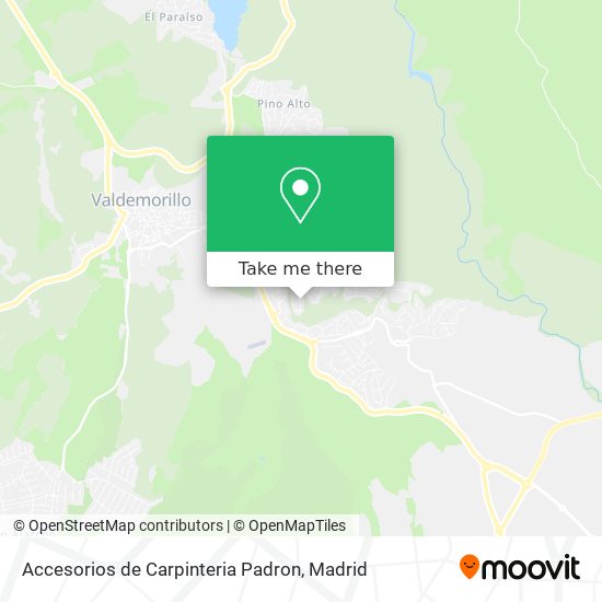 Accesorios de Carpinteria Padron map