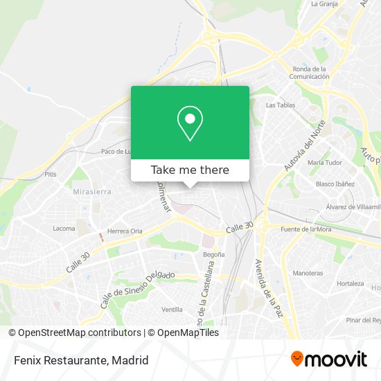 mapa Fenix Restaurante